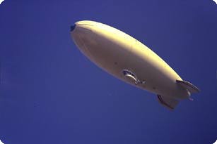 blimp with composite car shell